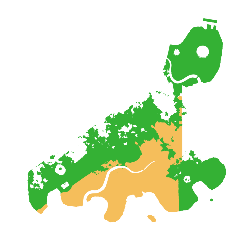 Biome Rust Map: Procedural Map, Size: 3500, Seed: 391410