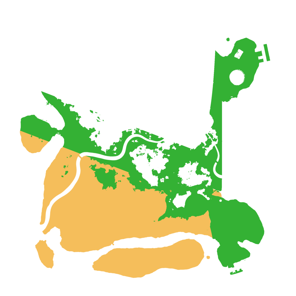 Biome Rust Map: Procedural Map, Size: 3500, Seed: 154903