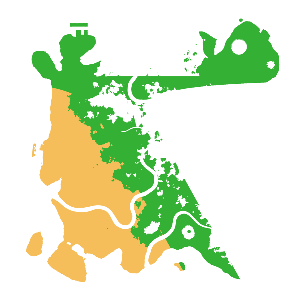Biome Rust Map: Procedural Map, Size: 3500, Seed: 999540577