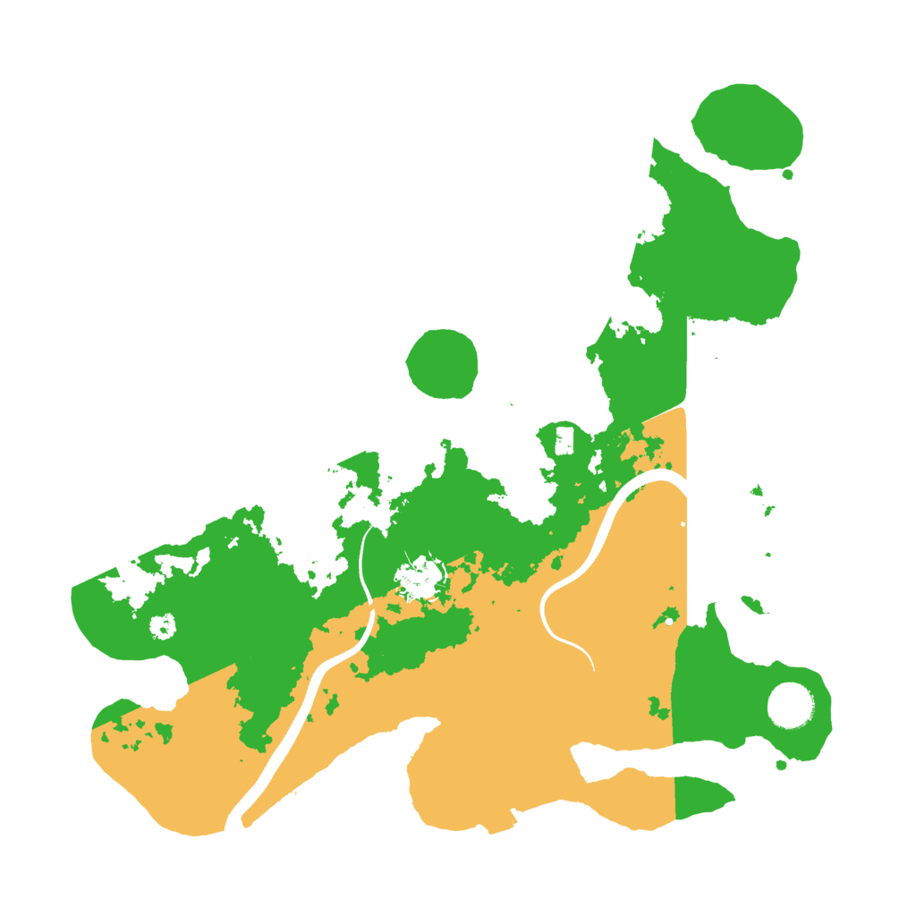 Biome Rust Map: Procedural Map, Size: 3500, Seed: 825816