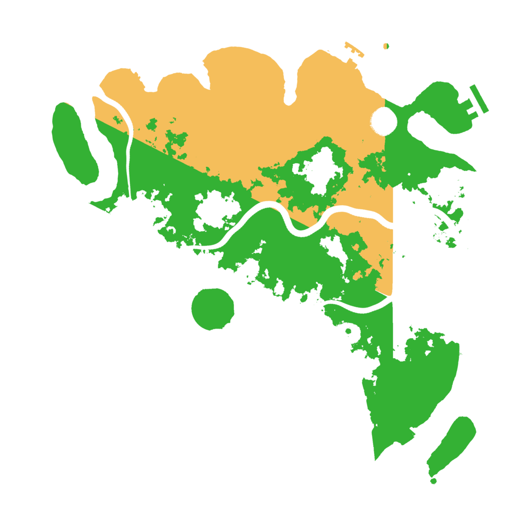 Biome Rust Map: Procedural Map, Size: 3500, Seed: 247264