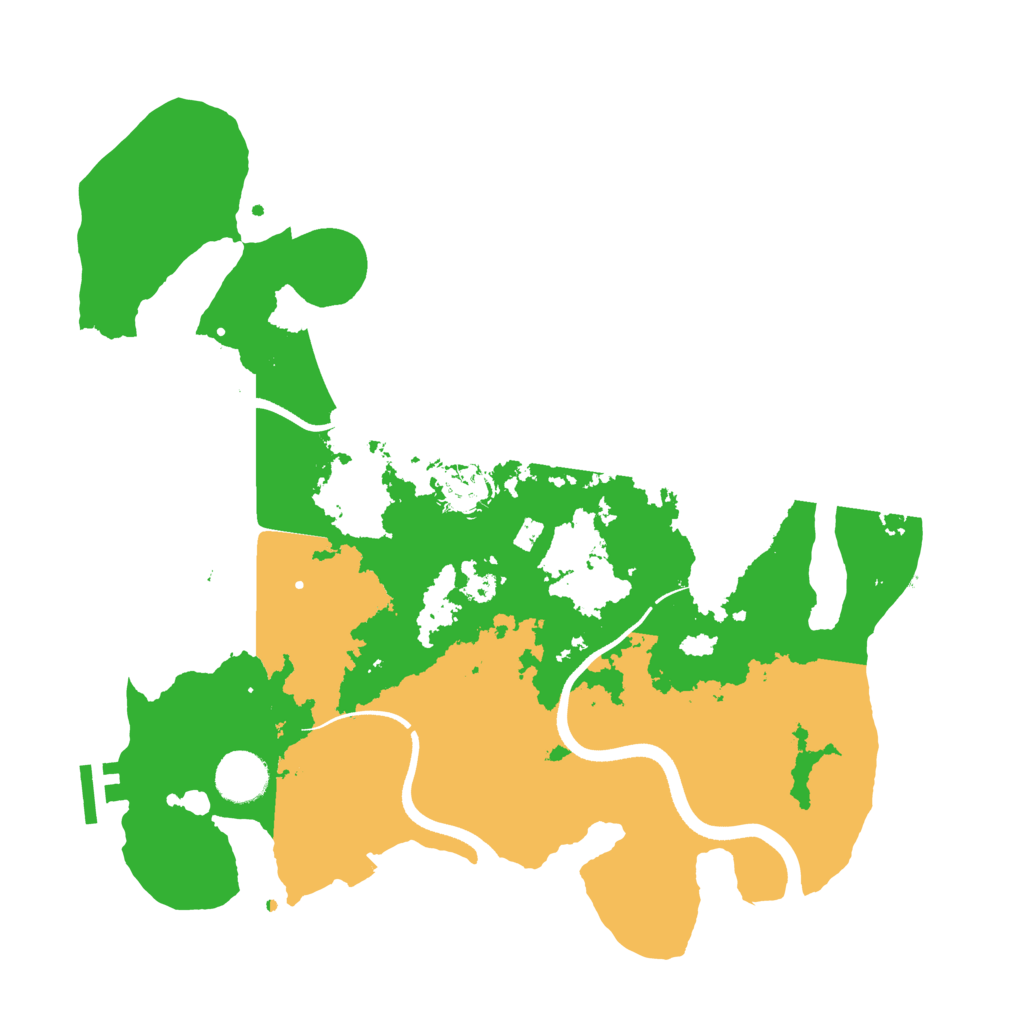 Biome Rust Map: Procedural Map, Size: 3500, Seed: 804683