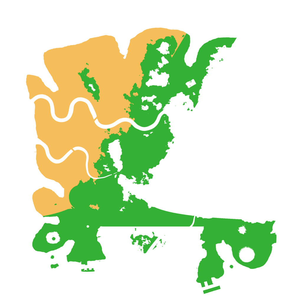 Biome Rust Map: Procedural Map, Size: 3500, Seed: 935755