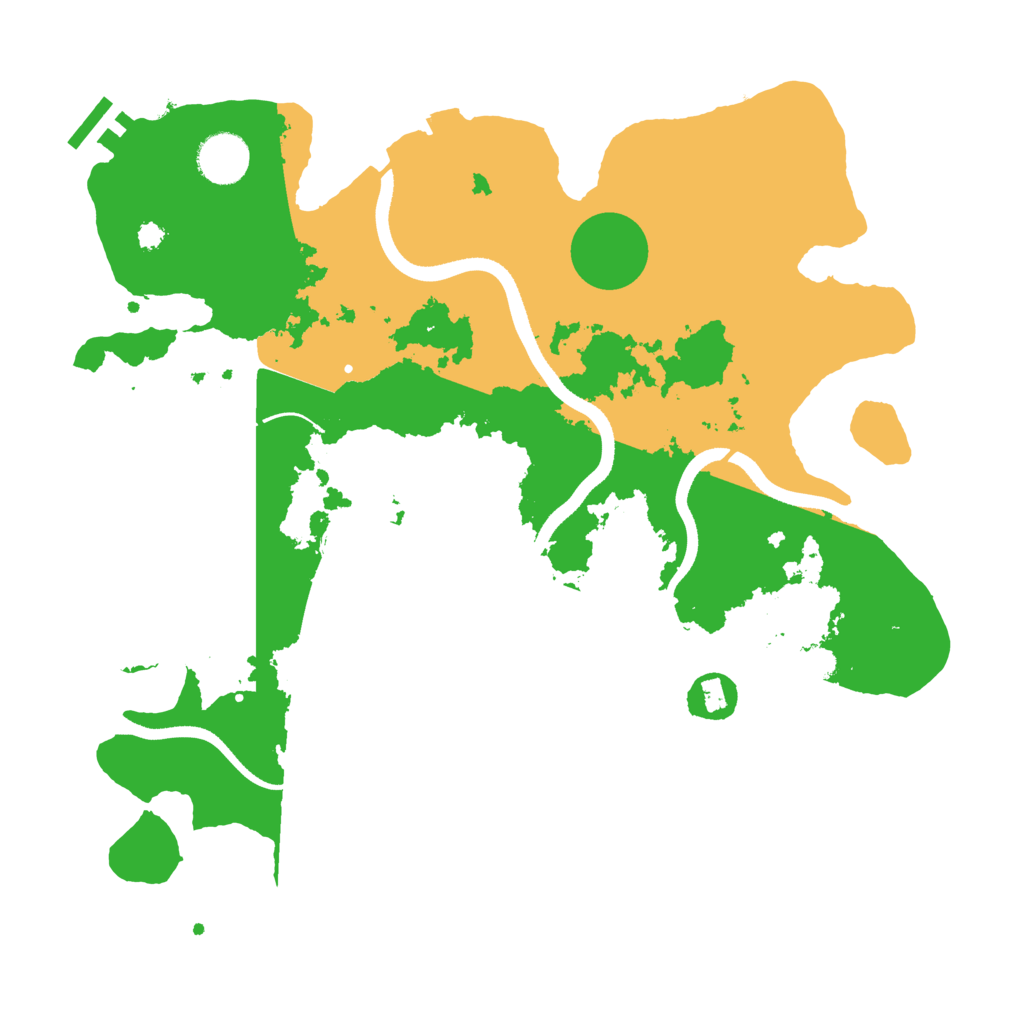 Biome Rust Map: Procedural Map, Size: 3500, Seed: 874556