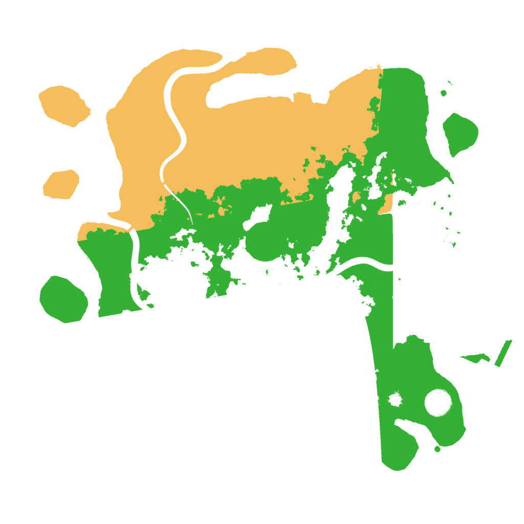 Biome Rust Map: Procedural Map, Size: 3500, Seed: 812286