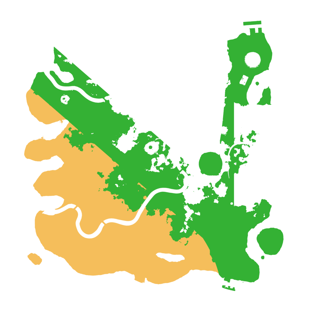 Biome Rust Map: Procedural Map, Size: 3500, Seed: 2072735980
