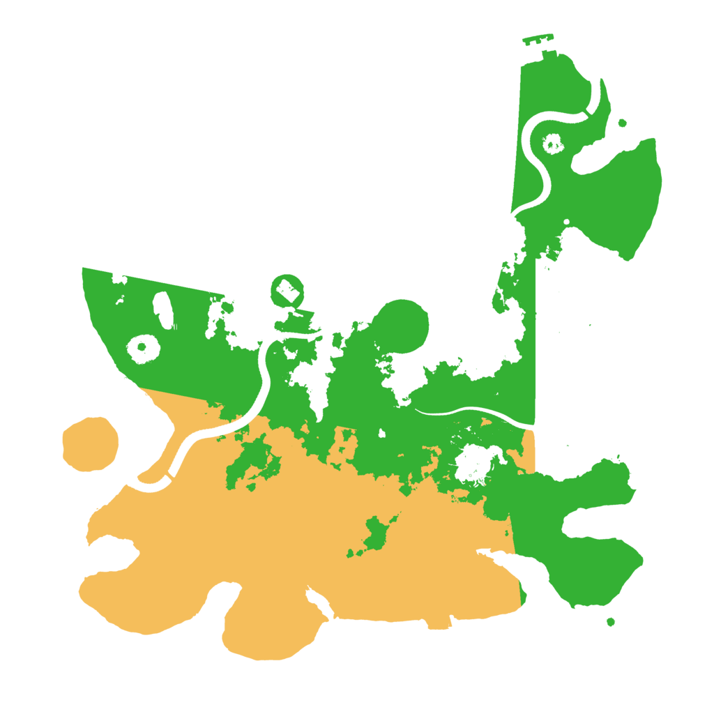 Biome Rust Map: Procedural Map, Size: 3500, Seed: 955097