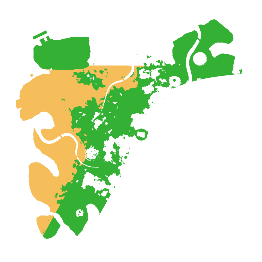 Biome Rust Map: Procedural Map, Size: 3500, Seed: 888435
