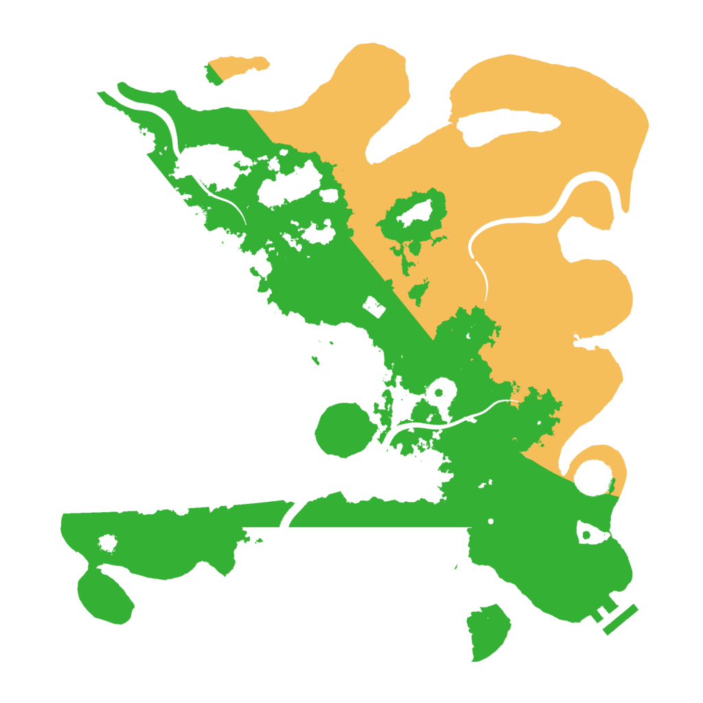 Biome Rust Map: Procedural Map, Size: 3500, Seed: 983085