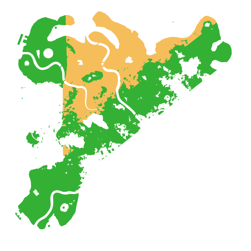 Biome Rust Map: Procedural Map, Size: 4500, Seed: 500742