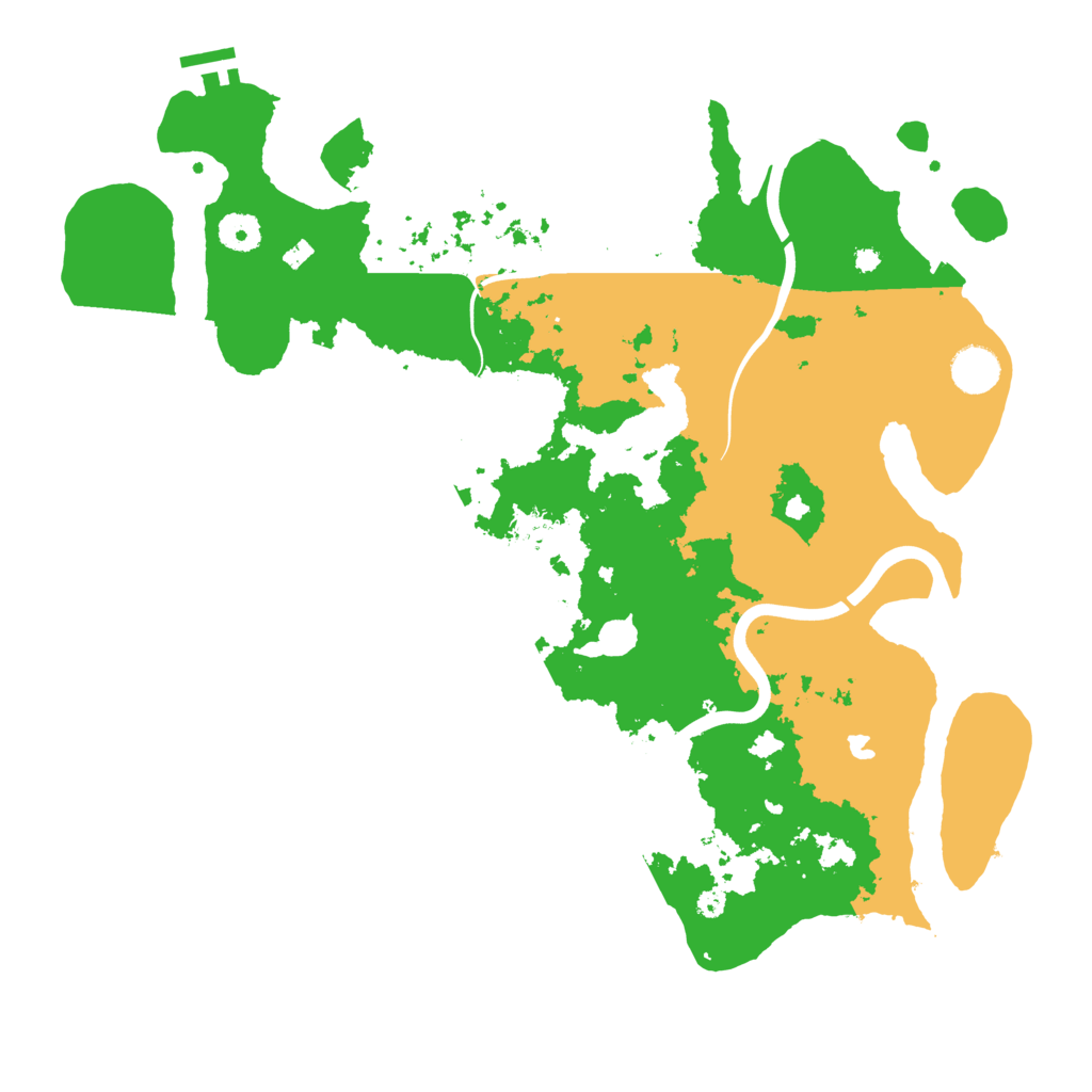Biome Rust Map: Procedural Map, Size: 4000, Seed: 158490