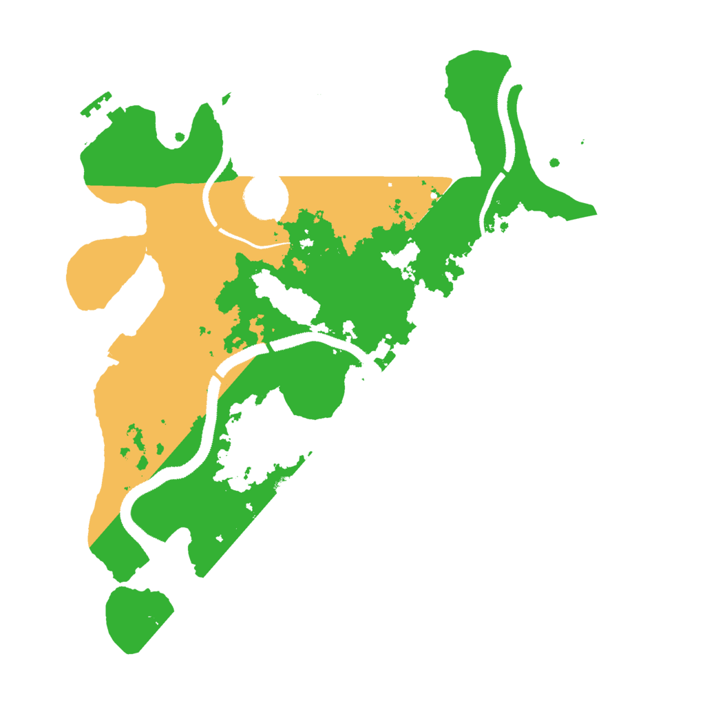 Biome Rust Map: Procedural Map, Size: 3000, Seed: 950658284