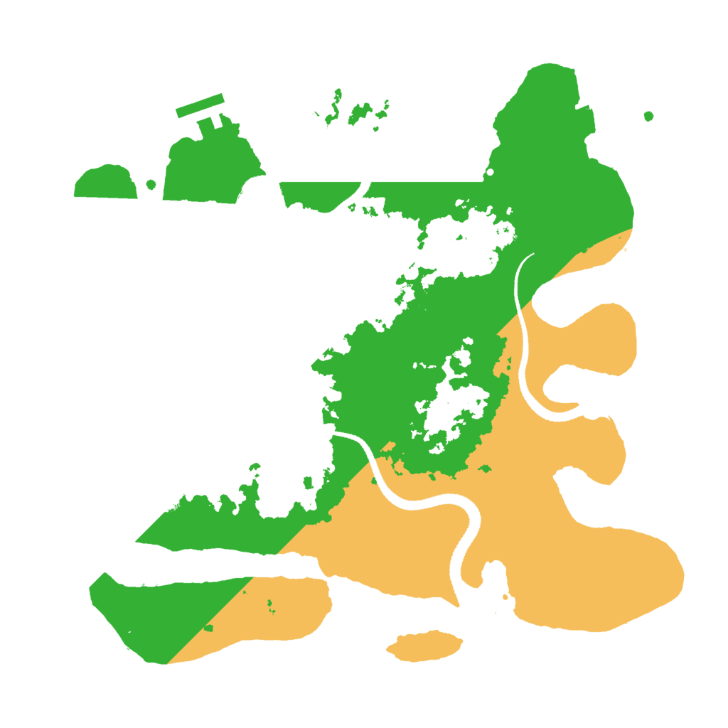 Biome Rust Map: Procedural Map, Size: 3000, Seed: 21907
