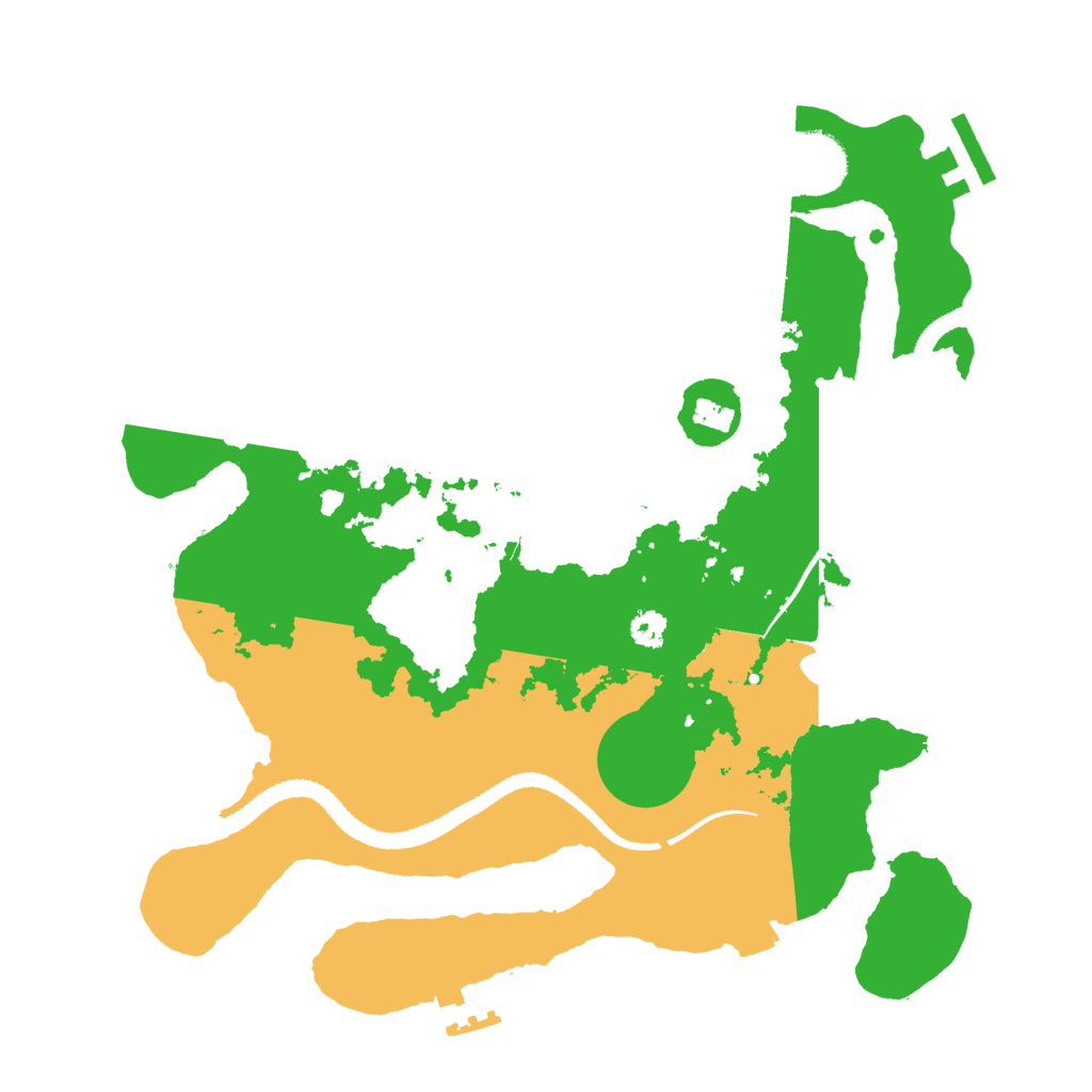 Biome Rust Map: Procedural Map, Size: 3000, Seed: 67715866
