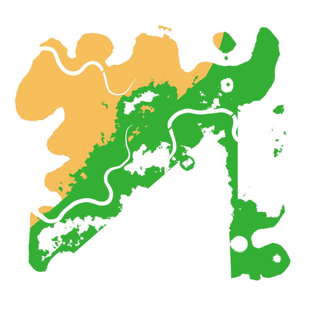 Biome Rust Map: Procedural Map, Size: 3500, Seed: 413196