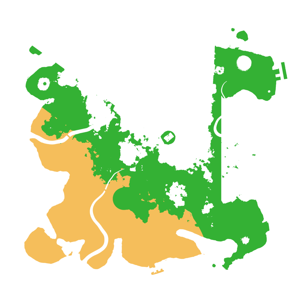 Biome Rust Map: Procedural Map, Size: 3500, Seed: 850746