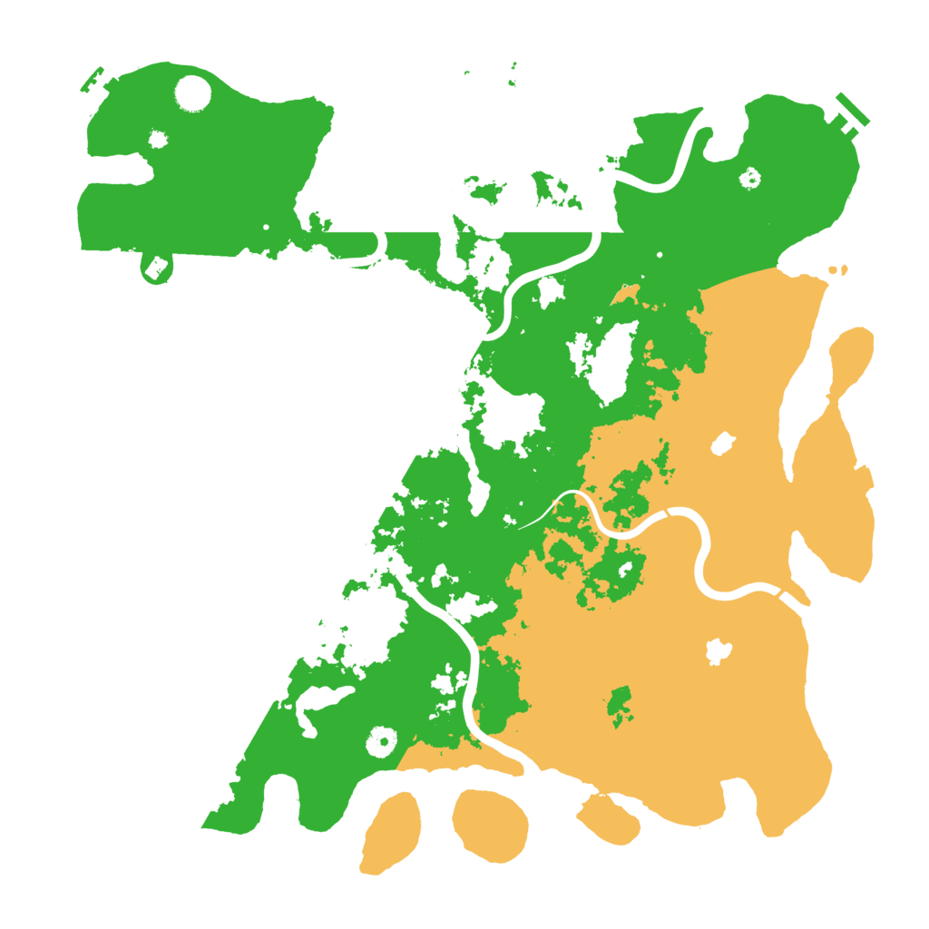 Biome Rust Map: Procedural Map, Size: 4500, Seed: 127839