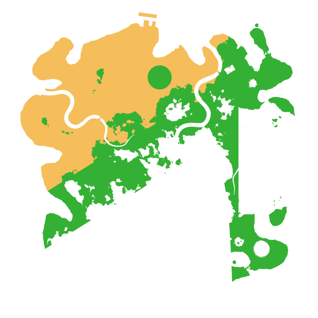 Biome Rust Map: Procedural Map, Size: 3500, Seed: 1863781883