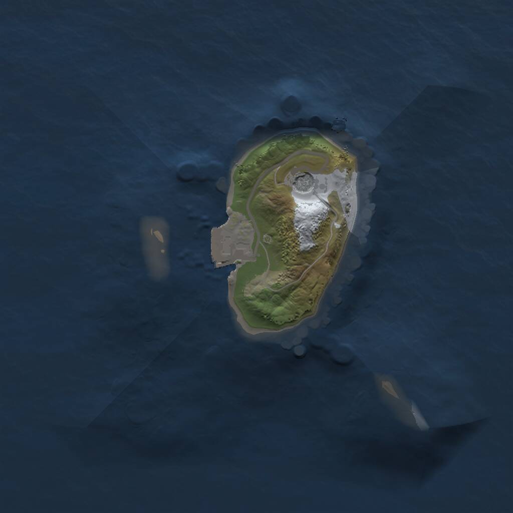 Rust Map: Procedural Map, Size: 1500, Seed: 1780477456, 2 Monuments