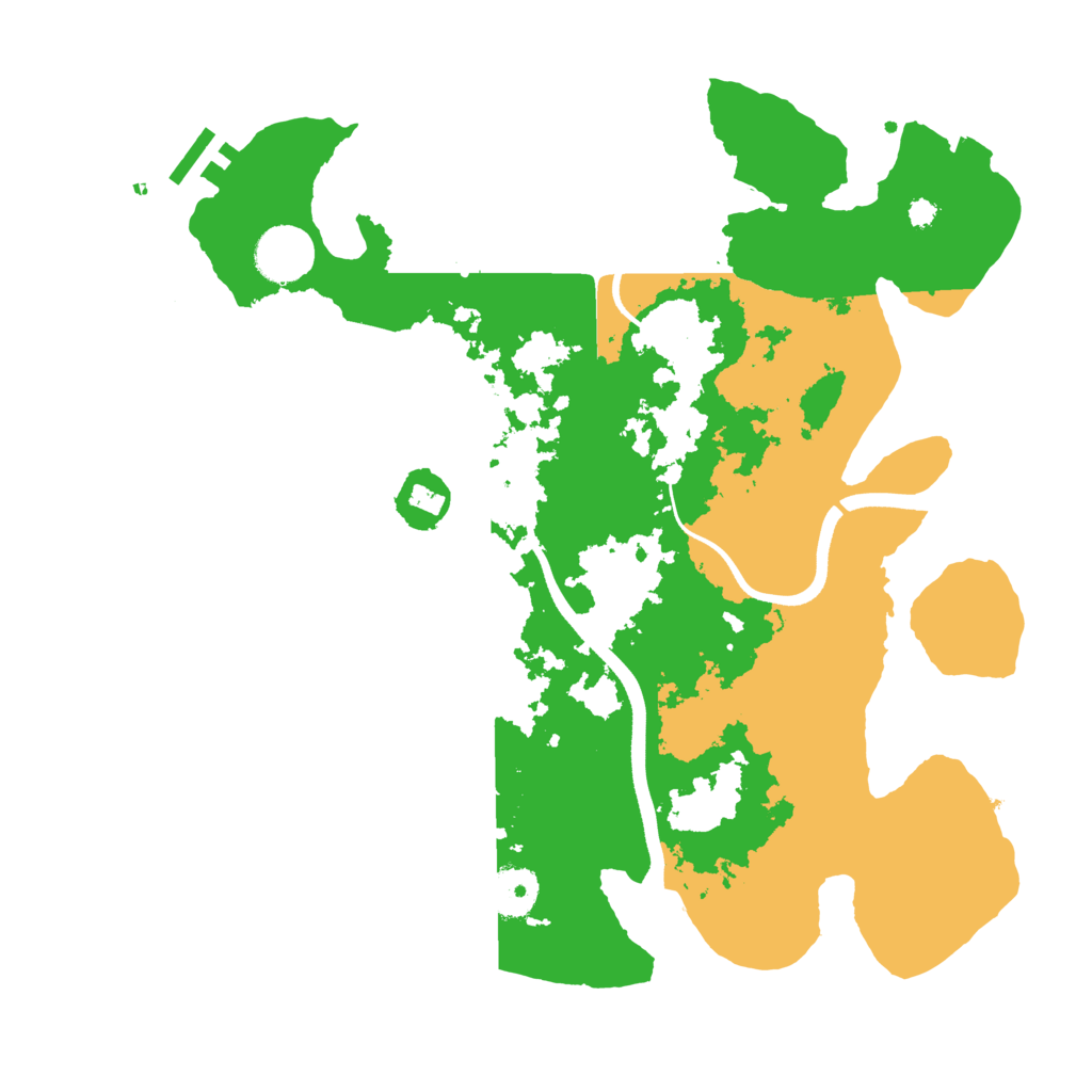 Biome Rust Map: Procedural Map, Size: 3500, Seed: 928190