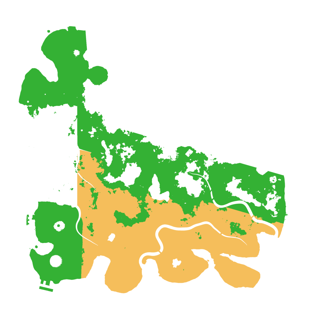 Biome Rust Map: Procedural Map, Size: 4500, Seed: 142788