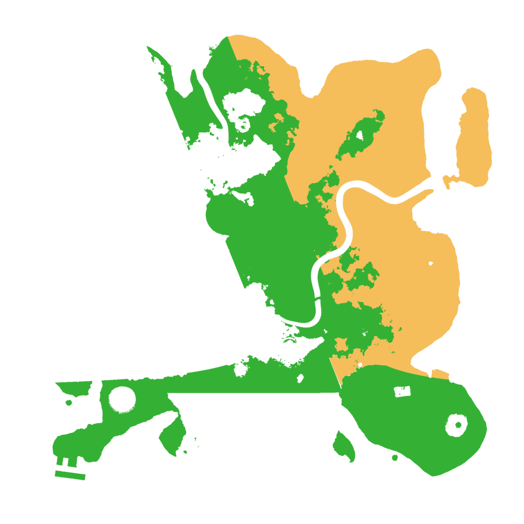 Biome Rust Map: Procedural Map, Size: 3500, Seed: 832778