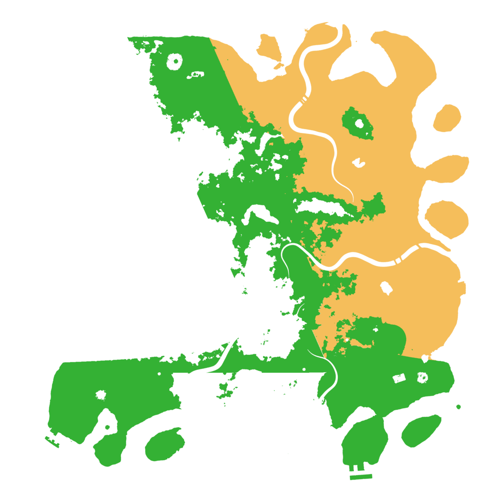 Biome Rust Map: Procedural Map, Size: 4500, Seed: 130231