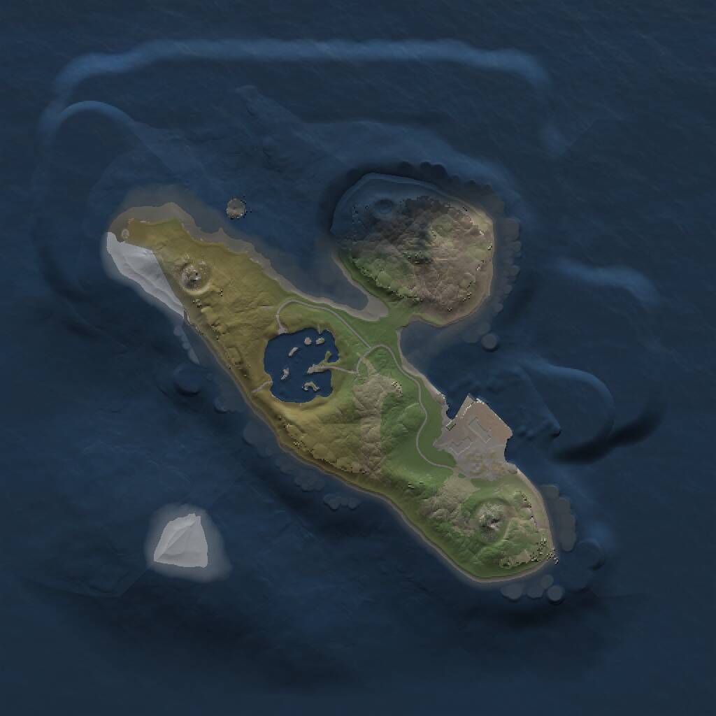 Rust Map: Procedural Map, Size: 1430, Seed: 1394527245, 2 Monuments