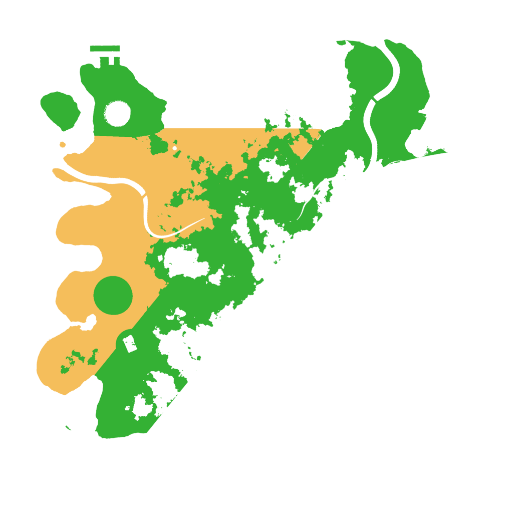 Biome Rust Map: Procedural Map, Size: 3500, Seed: 458689