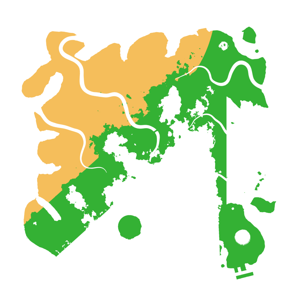 Biome Rust Map: Procedural Map, Size: 3500, Seed: 887166238