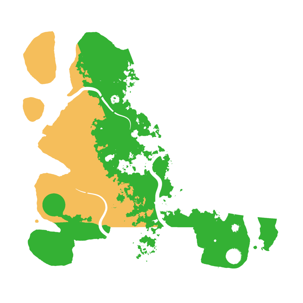 Biome Rust Map: Procedural Map, Size: 3500, Seed: 772496