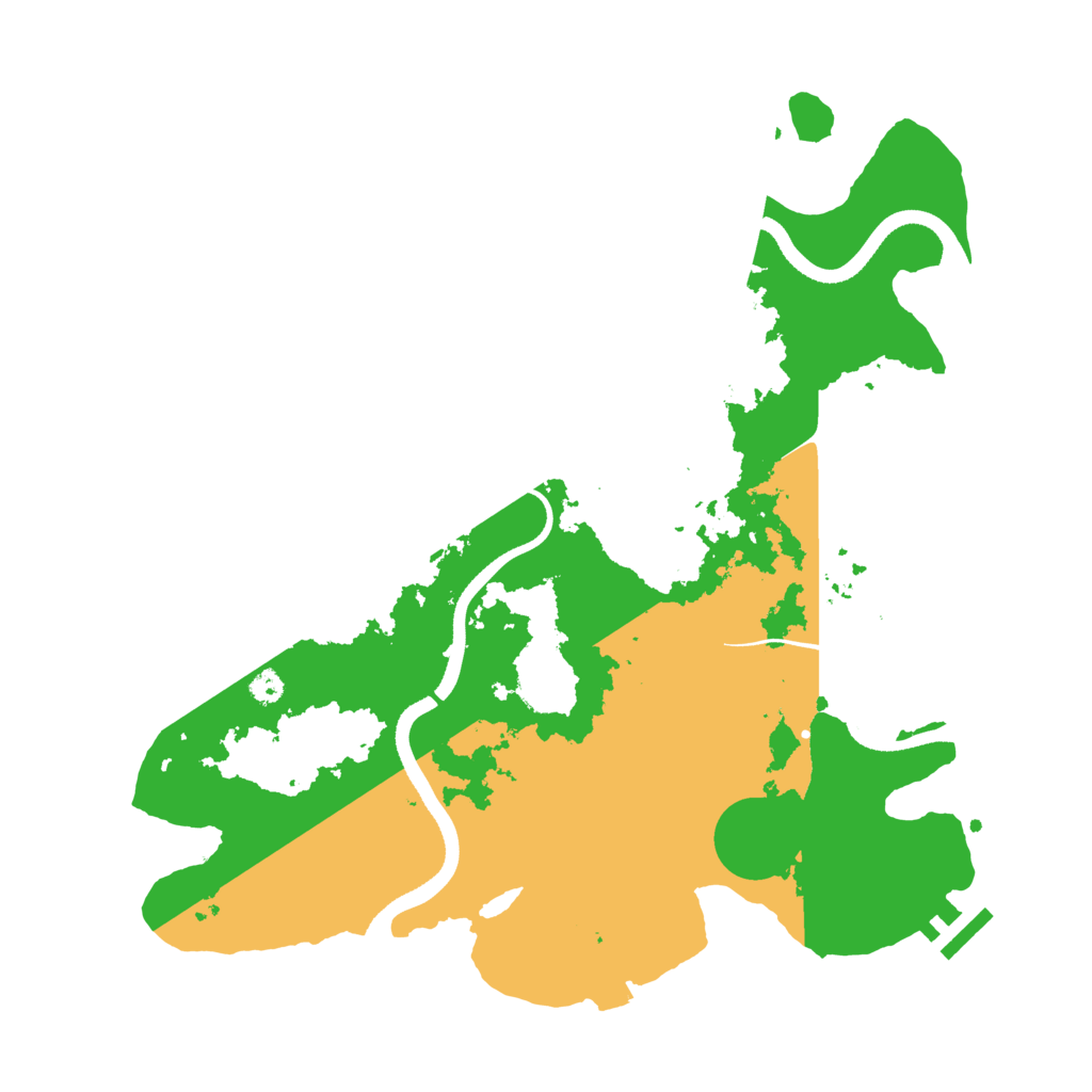 Biome Rust Map: Procedural Map, Size: 3500, Seed: 980970
