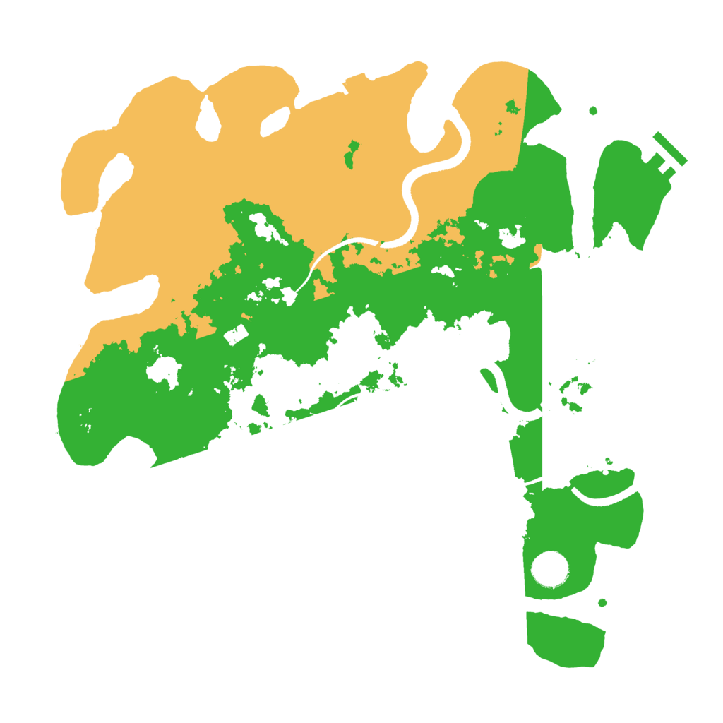 Biome Rust Map: Procedural Map, Size: 3500, Seed: 280216