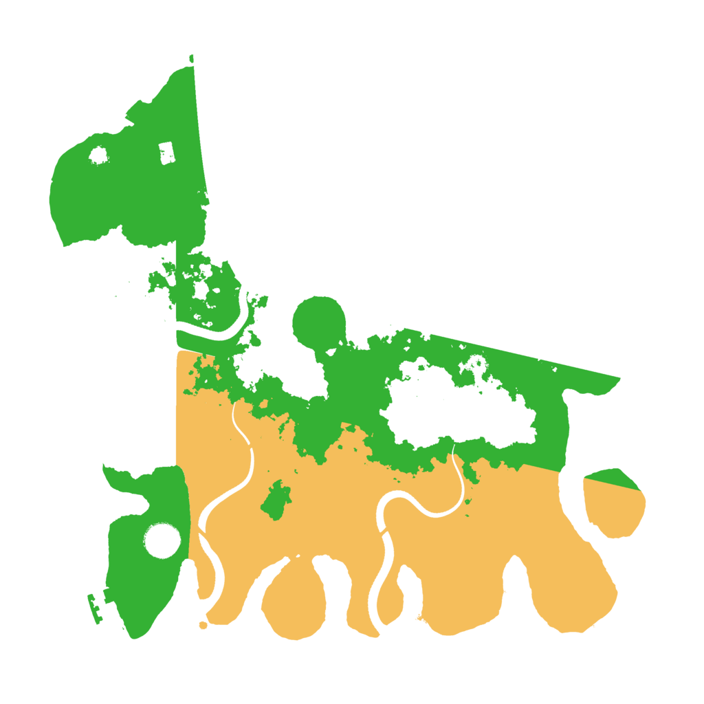 Biome Rust Map: Procedural Map, Size: 3500, Seed: 757064