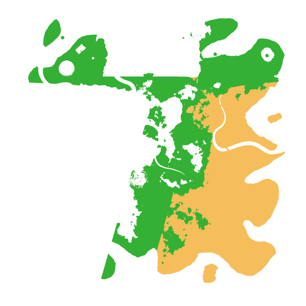 Biome Rust Map: Procedural Map, Size: 3500, Seed: 946964