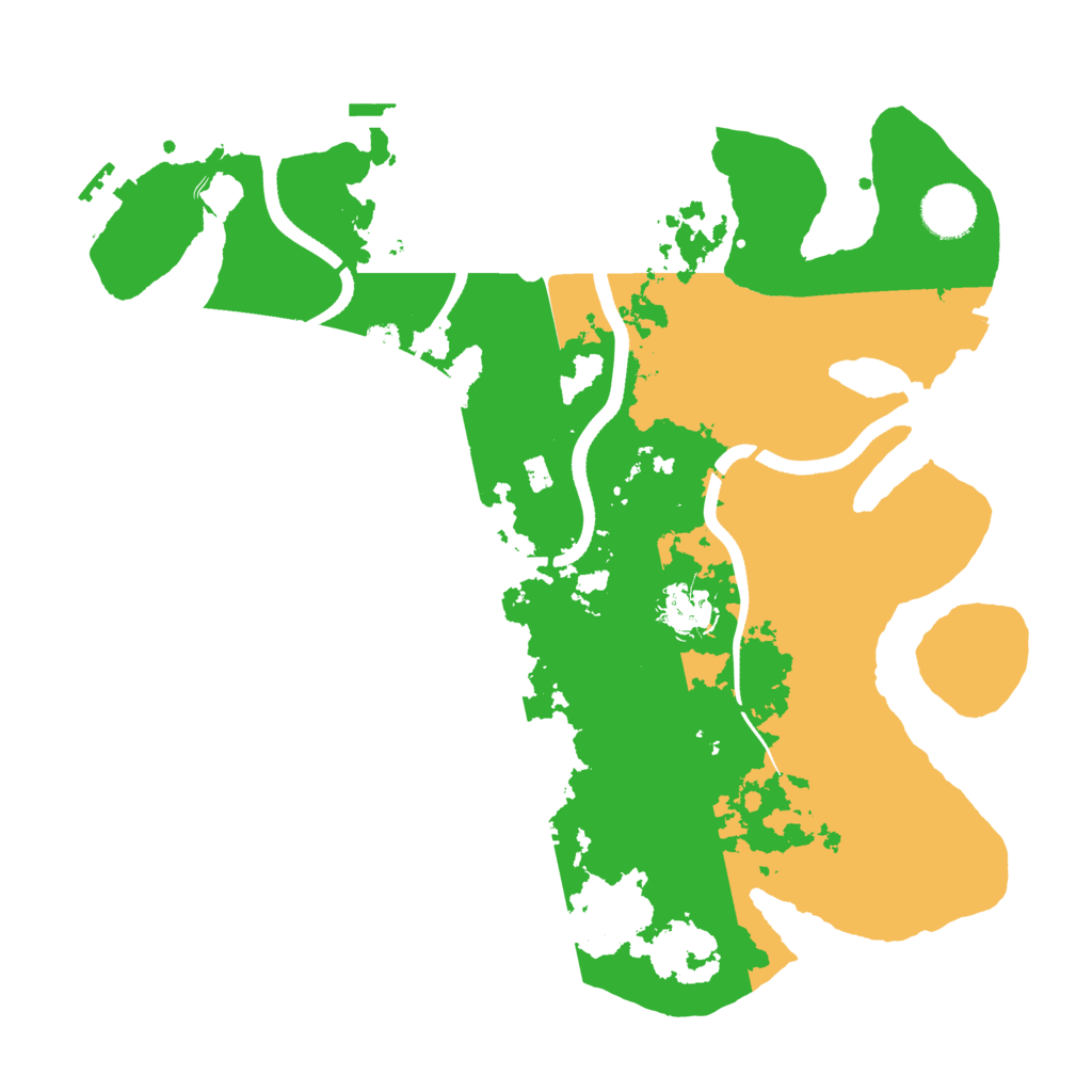 Biome Rust Map: Procedural Map, Size: 3500, Seed: 229285
