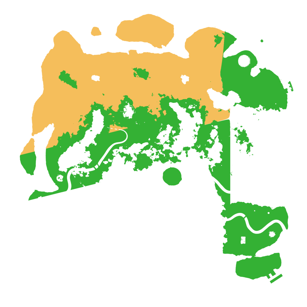 Biome Rust Map: Procedural Map, Size: 4500, Seed: 814706