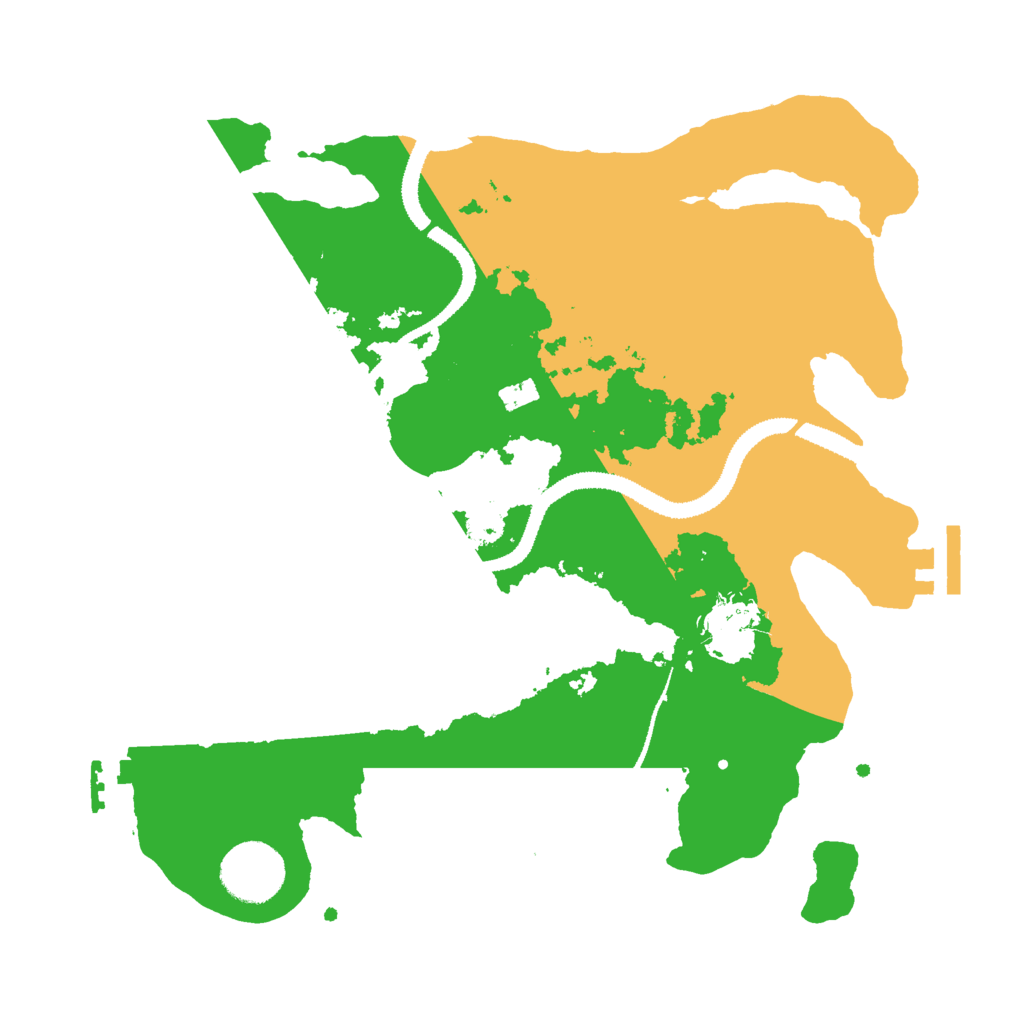 Biome Rust Map: Procedural Map, Size: 3000, Seed: 1741479758