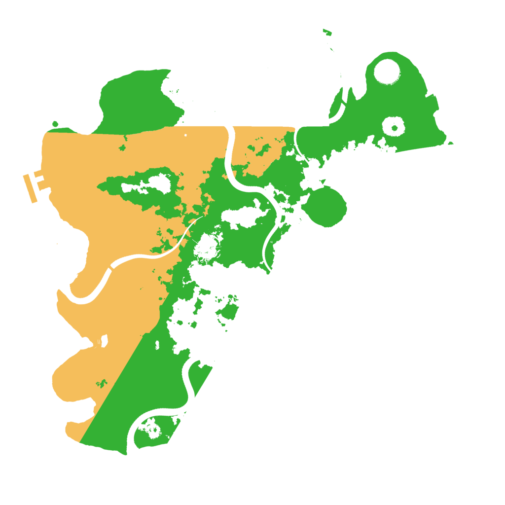 Biome Rust Map: Procedural Map, Size: 3500, Seed: 612648