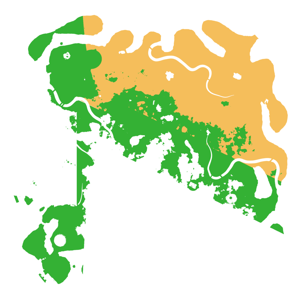 Biome Rust Map: Procedural Map, Size: 4500, Seed: 207313