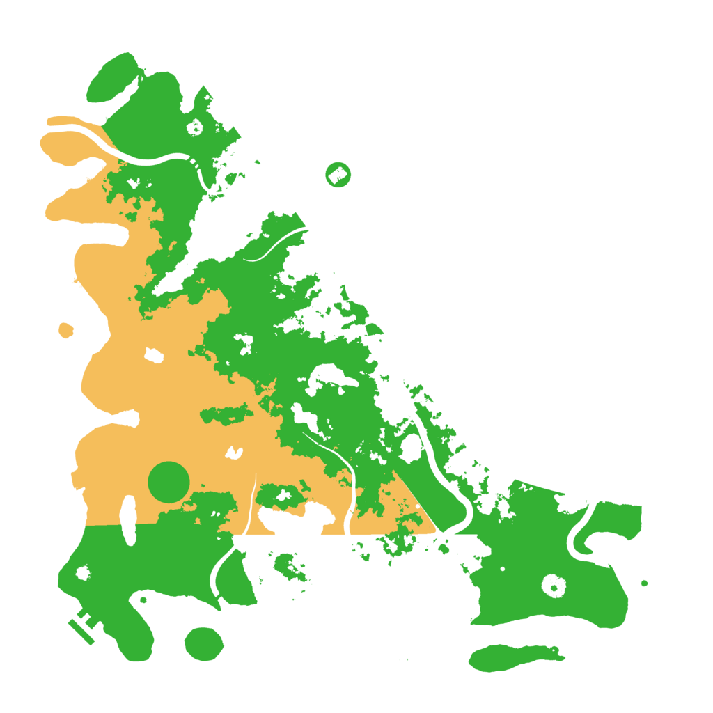 Biome Rust Map: Procedural Map, Size: 4500, Seed: 158447
