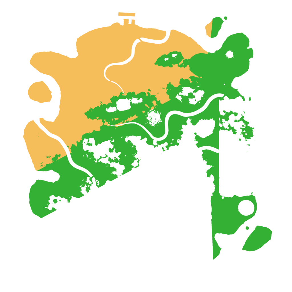 Biome Rust Map: Procedural Map, Size: 3500, Seed: 988590