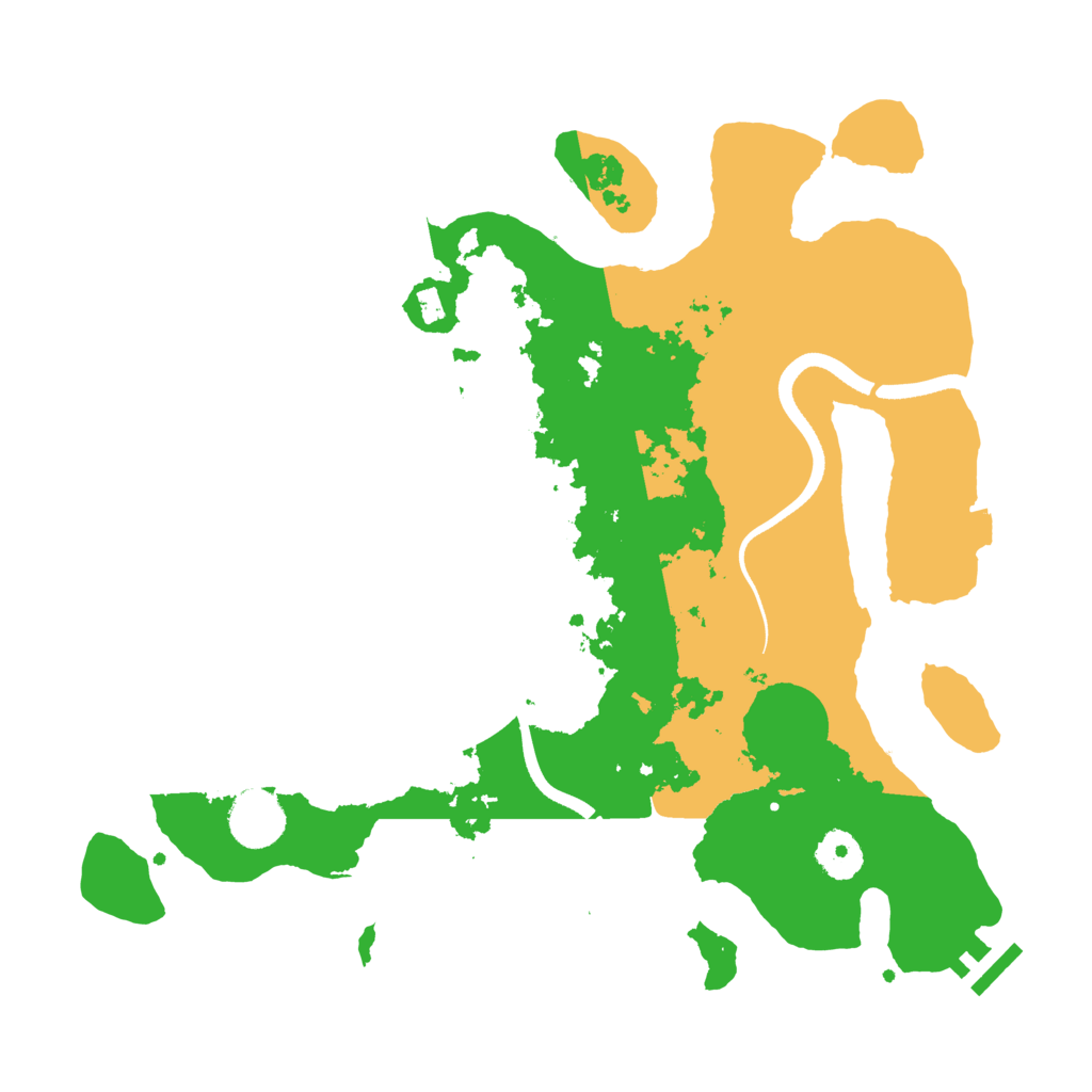 Biome Rust Map: Procedural Map, Size: 3500, Seed: 260854