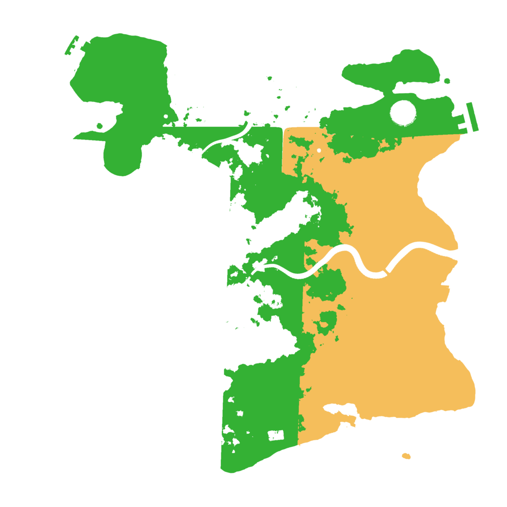 Biome Rust Map: Procedural Map, Size: 3500, Seed: 414198