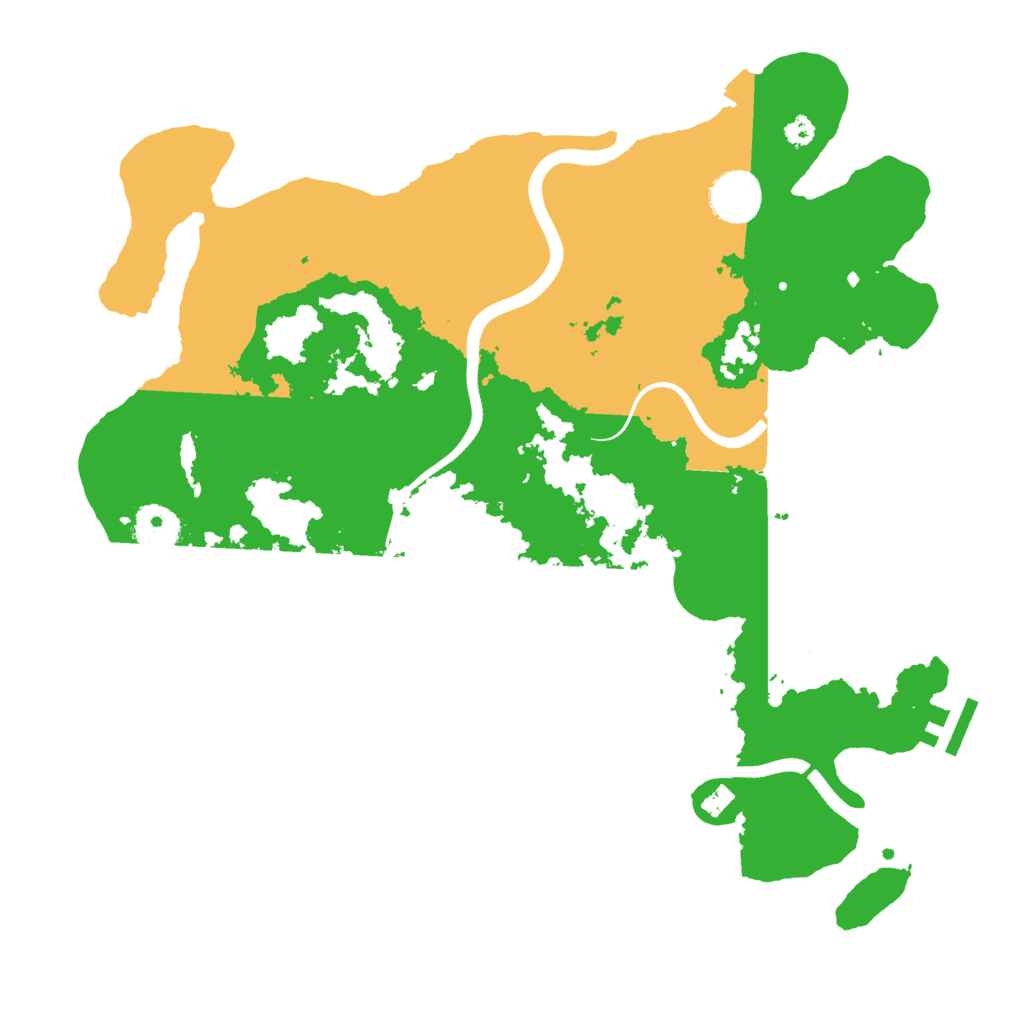 Biome Rust Map: Procedural Map, Size: 3500, Seed: 304713