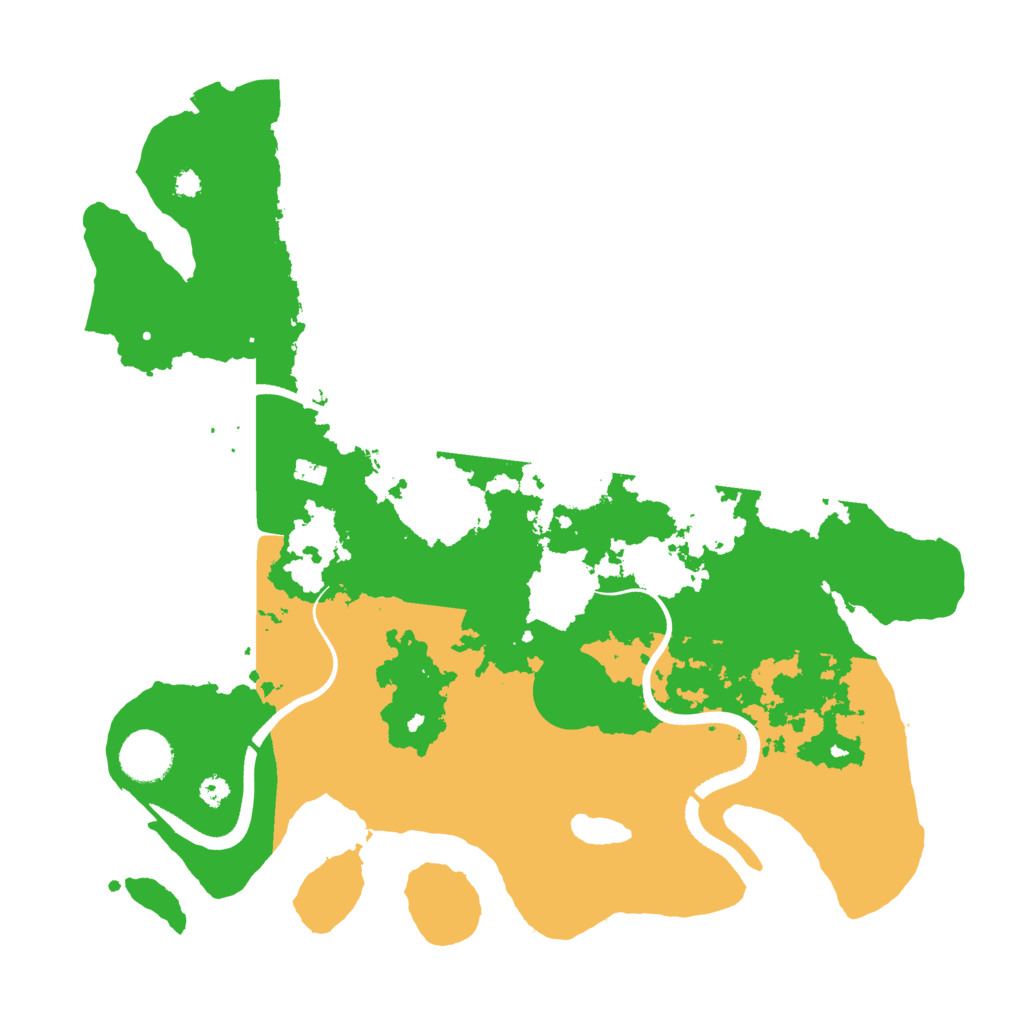 Biome Rust Map: Procedural Map, Size: 3500, Seed: 184704