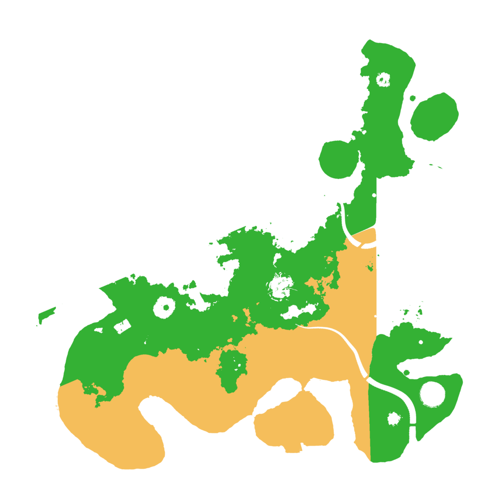 Biome Rust Map: Procedural Map, Size: 3500, Seed: 854416