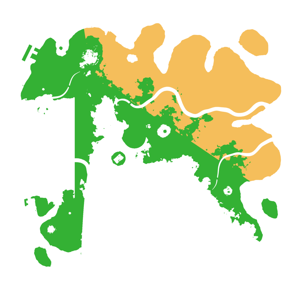 Biome Rust Map: Procedural Map, Size: 3500, Seed: 709896