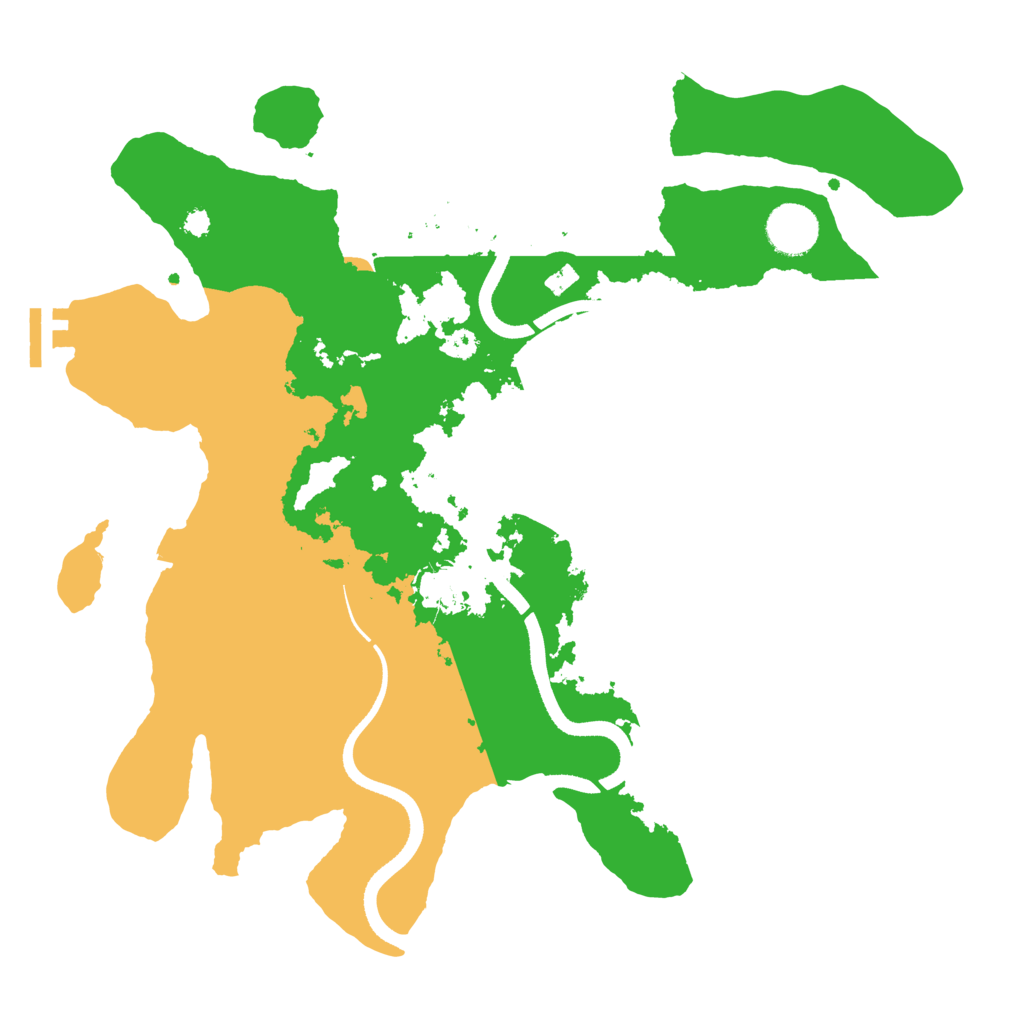 Biome Rust Map: Procedural Map, Size: 3500, Seed: 544872