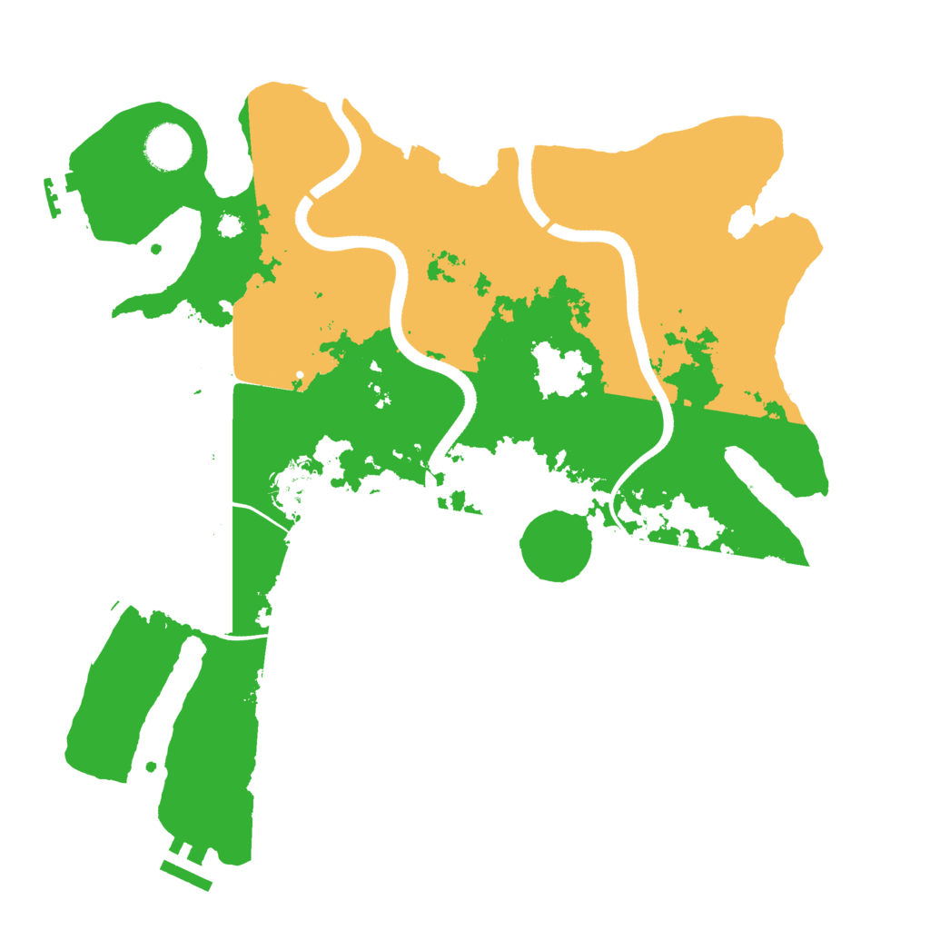 Biome Rust Map: Procedural Map, Size: 3500, Seed: 239765